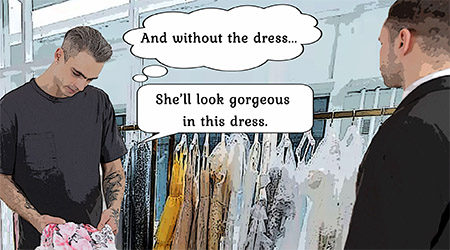 A Dress Shop Encounter